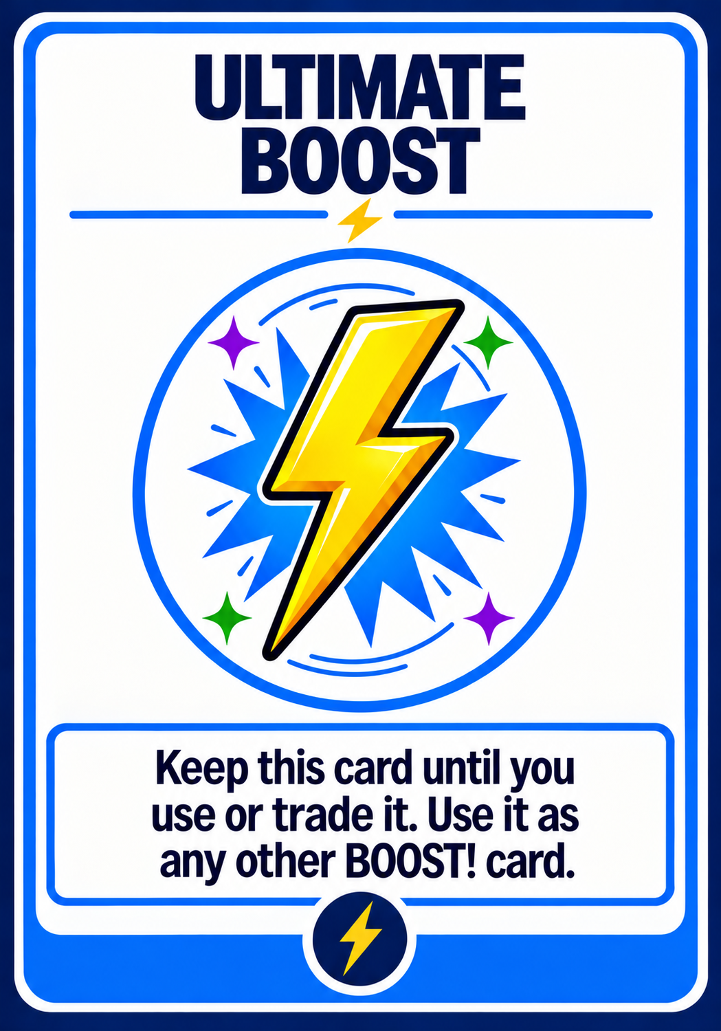 BOOST! Ultimate Boost prototype card
