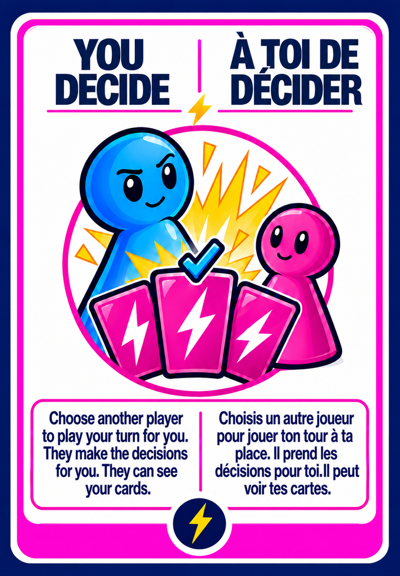 Carte prototype bilingue BOOST! You Decide